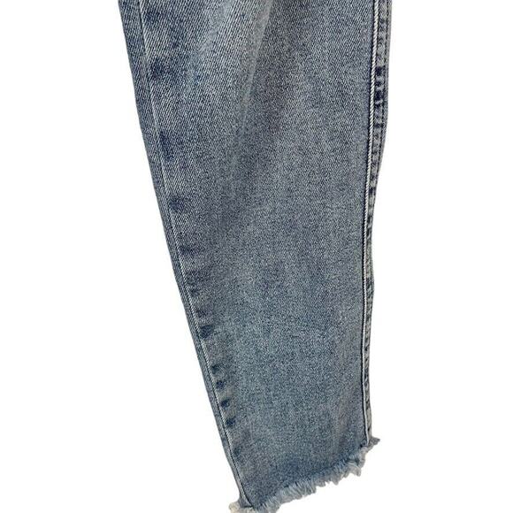 We The Free People Womens Medium Wash Raw Hem Distressed High Waist Jeans sz 28 - Picture 5 of 16